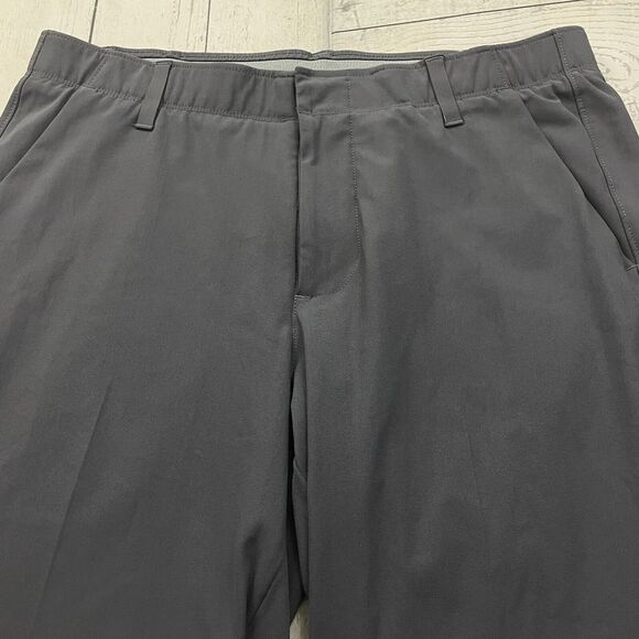 Under Armour Men's W34 x L30 Gray Flat Front Polyester Chino Golf Pants - Picture 4 of 8